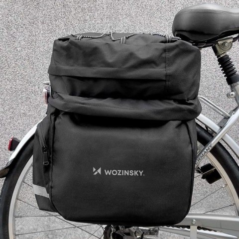 Wozinsky pojemna torba rowerowa 60 l na bagażnik (osłona przeciwdeszczowa w zestawie) czarny (WBB13BK) Wozinsky pojemna torba rowerowa 60 l na bagażnik (osłona przeciwdeszczowa w zestawie) czarny (WBB13BK)