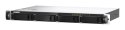 Qnap TS-435XeU-4G, 1U, 4 x 2.5"/3.5" SATA , Marvell Octeon TX2 CN9130 / CN9131 quad-core, 4GB DDR4 SODIMM (Max. 32GB), 2 x 10GbE