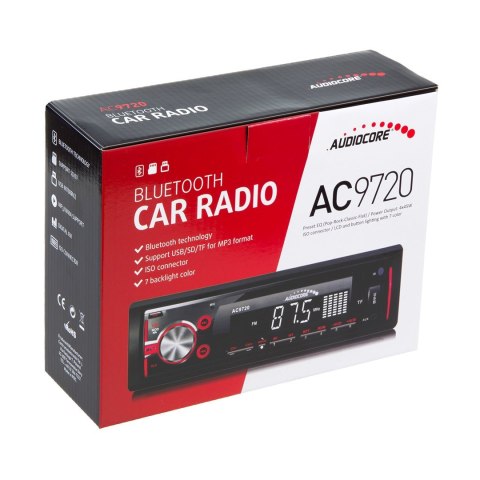 Radioodtwarzacz samochodowe AUDIOCORE AC9720B (USB + AUX + karty SD) Radioodtwarzacz samochodowe AUDIOCORE AC9720B (USB + AUX + karty SD)