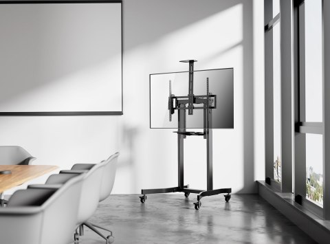 GEMBIRD STOJAK POD TELEWIZOR REGULACJĄ WYSOKOŚCI MOBILNY, NA KÓŁKACH, 55"-100" GEMBIRD STOJAK POD TELEWIZOR REGULACJĄ WYSOKOŚCI MOBILNY, NA KÓŁKACH, 55"-100"
