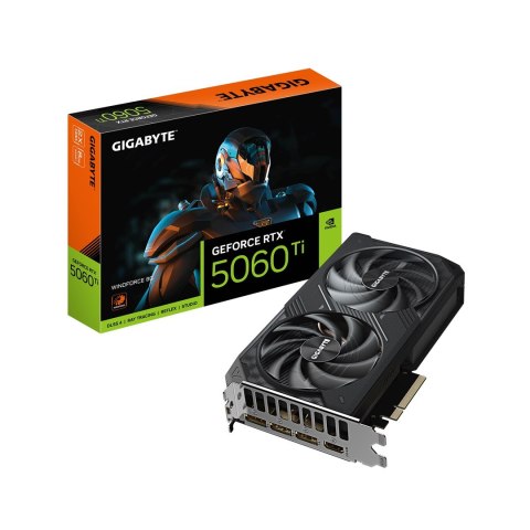 Karta graficzna Gigabyte GeForce RTX 5060 Ti WINDFORCE 8GB Karta graficzna Gigabyte GeForce RTX 5060 Ti WINDFORCE 8GB