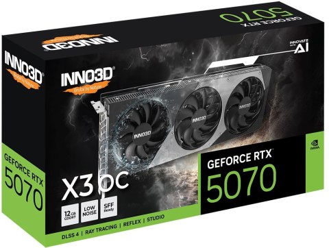 Karta graficzna INNO3D GeForce RTX 5070 X3 OC (WYPRZEDAŻ) Karta graficzna INNO3D GeForce RTX 5070 X3 OC (WYPRZEDAŻ)