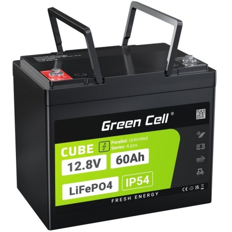 GREEN CELL AKUMULATOR LIFEPO4 CUBE 60AH 12V/12.8V 768WH LFPGC12V60AH GREEN CELL AKUMULATOR LIFEPO4 CUBE 60AH 12V/12.8V 768WH LFPGC12V60AH