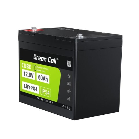 GREEN CELL AKUMULATOR LIFEPO4 CUBE 60AH 12V/12.8V 768WH LFPGC12V60AH GREEN CELL AKUMULATOR LIFEPO4 CUBE 60AH 12V/12.8V 768WH LFPGC12V60AH