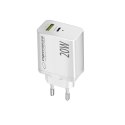 ESPERANZA ŁADOWARKA SIECIOWA 20W USB-C PD 20W / USB-A QC 3.0 18W BIAŁA EZC105W
