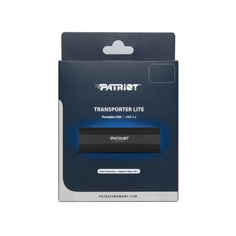 Patriot Transporter LT 512GB USB3.2 Type-C SSD 1000 MB/s Alu Black Patriot Transporter LT 512GB USB3.2 Type-C SSD 1000 MB/s Alu Black