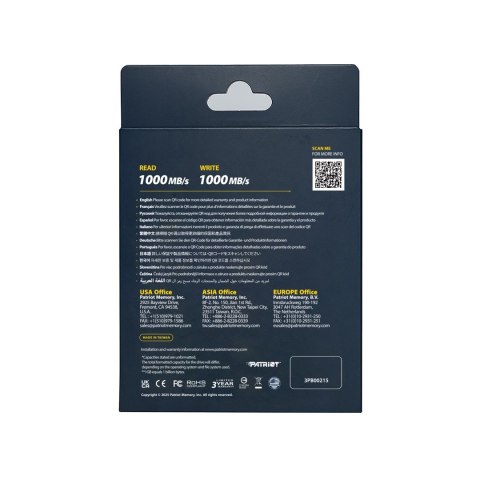 Patriot Transporter LT 512GB USB3.2 Type-C SSD 1000 MB/s Alu Black Patriot Transporter LT 512GB USB3.2 Type-C SSD 1000 MB/s Alu Black