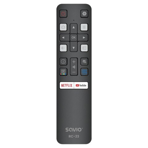 SAVIO PILOT UNIWERSALNY/ZAMIENNIK DO TV TCL-SMART TV RC-23 SAVIO PILOT UNIWERSALNY/ZAMIENNIK DO TV TCL-SMART TV RC-23