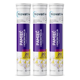 Zestaw 3 x Novativ Pamięć i koncentracja 20 tabl.