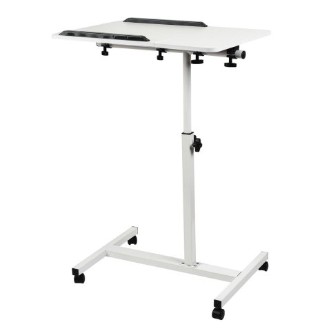 MACLEAN MOBILNE BIURKO/STAND NA LAPTOP, BIAŁE, REGULACJA WYSOKOŚĆ 59-89CM, MAX. 30KG MC-121 W MACLEAN MOBILNE BIURKO/STAND NA LAPTOP, BIAŁE, REGULACJA WYSOKOŚĆ 59-89CM, MAX. 30KG MC-121 W