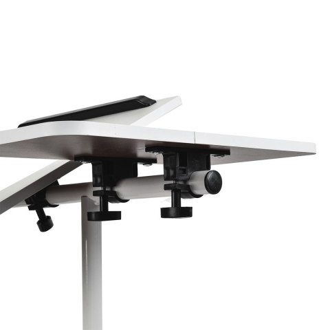 MACLEAN MOBILNE BIURKO/STAND NA LAPTOP, BIAŁE, REGULACJA WYSOKOŚĆ 59-89CM, MAX. 30KG MC-121 W MACLEAN MOBILNE BIURKO/STAND NA LAPTOP, BIAŁE, REGULACJA WYSOKOŚĆ 59-89CM, MAX. 30KG MC-121 W