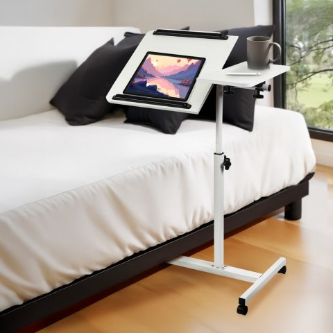 MACLEAN MOBILNE BIURKO/STAND NA LAPTOP, BIAŁE, REGULACJA WYSOKOŚĆ 59-89CM, MAX. 30KG MC-121 W MACLEAN MOBILNE BIURKO/STAND NA LAPTOP, BIAŁE, REGULACJA WYSOKOŚĆ 59-89CM, MAX. 30KG MC-121 W