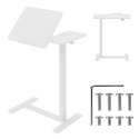 MACLEAN MOBILNE BIURKO/STAND NA LAPTOP, BIAŁE, REGULACJA WYSOKOŚCI 76-109CM, MAX. 30KG MC-120 W