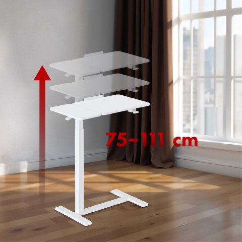 MACLEAN MOBILNE BIURKO/STAND NA LAPTOP, BIAŁE, REGULACJA WYSOKOŚCI 76-109CM, MAX. 30KG MC-120 W MACLEAN MOBILNE BIURKO/STAND NA LAPTOP, BIAŁE, REGULACJA WYSOKOŚCI 76-109CM, MAX. 30KG MC-120 W