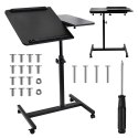 MACLEAN MOBILNE BIURKO/STAND NA LAPTOP, CZARNE, REGULACJA WYSOKOŚC 59-89CM, MAX. 30KG MC-121 B
