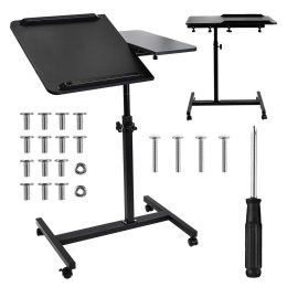 MACLEAN MOBILNE BIURKO/STAND NA LAPTOP, CZARNE, REGULACJA WYSOKOŚC 59-89CM, MAX. 30KG MC-121 B
