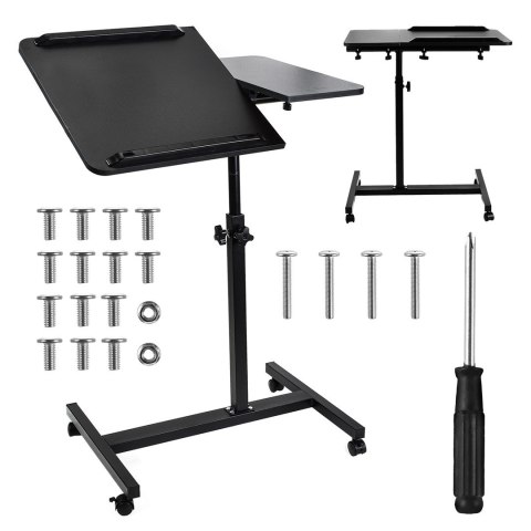 MACLEAN MOBILNE BIURKO/STAND NA LAPTOP, CZARNE, REGULACJA WYSOKOŚC 59-89CM, MAX. 30KG MC-121 B MACLEAN MOBILNE BIURKO/STAND NA LAPTOP, CZARNE, REGULACJA WYSOKOŚC 59-89CM, MAX. 30KG MC-121 B