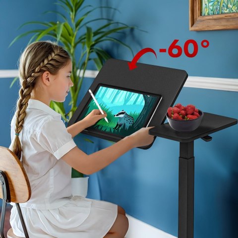 MACLEAN MOBILNE BIURKO/STAND NA LAPTOP, CZARNE, REGULACJA WYSOKOŚCI 76-109CM, MAX. 30KG MC-120 B MACLEAN MOBILNE BIURKO/STAND NA LAPTOP, CZARNE, REGULACJA WYSOKOŚCI 76-109CM, MAX. 30KG MC-120 B
