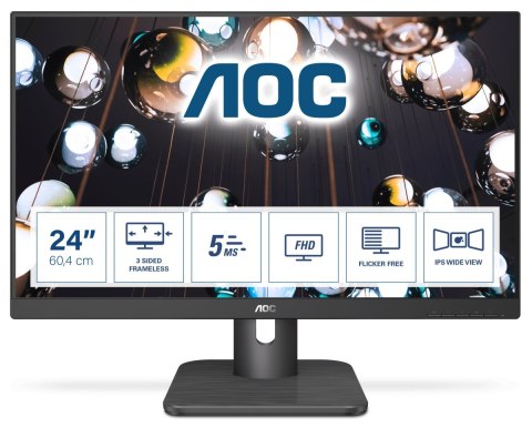 Monitor AOC 24E1Q (23,8"; IPS/PLS; FullHD 1920x1080; DisplayPort, HDMI, VGA; kolor ciemnoszary) Monitor AOC 24E1Q (23,8"; IPS/PLS; FullHD 1920x1080; DisplayPort, HDMI, VGA; kolor ciemnoszary)