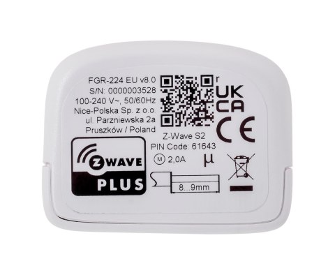 Sterownik Rolet Fibaro FGR-224 (następca FGR-223) Sterownik Rolet Fibaro FGR-224 (następca FGR-223)