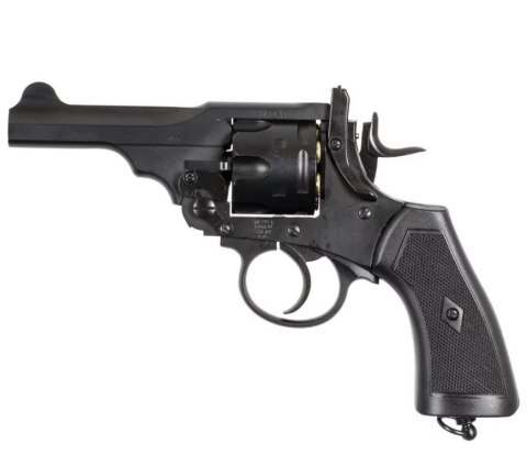 Rewolwer WEBLEY MKVI .455 Police kal.4,5 mm Diabolo łuski 6-strzał. lufa 4" CO2 Black Ekp do17J Rewolwer WEBLEY MKVI .455 Police kal.4,5 mm Diabolo łuski 6-strzał. lufa 4" CO2 Black Ekp do17J