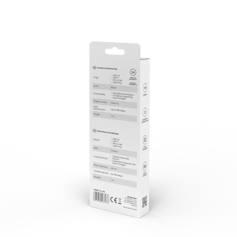 SAVIO KABEL MAGNETYCZNY USB - USB TYP C, MICRO I LIGHTNING, 1M, CZARNY CL-152 SAVIO KABEL MAGNETYCZNY USB - USB TYP C, MICRO I LIGHTNING, 1M, CZARNY CL-152