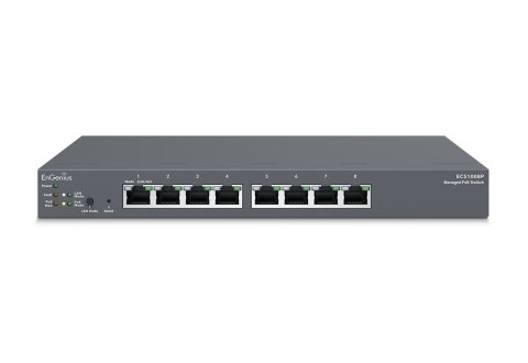 Switch zarządz. 8xRJ45 GbE PoE 55W, EnGenius Cloud Switch zarządz. 8xRJ45 GbE PoE 55W, EnGenius Cloud