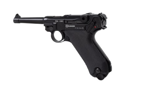 Wiatrówka pistolet RANGER P08 Parabellum KWC kal. 4,5 BBs BLOW BACK 21 strz. FULL METAL CO2 (AAKCMB410AZB) Wiatrówka pistolet RANGER P08 Parabellum KWC kal. 4,5 BBs BLOW BACK 21 strz. FULL METAL CO2 (AAKCMB410AZB)