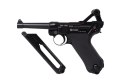 Wiatrówka pistolet RANGER P08 Parabellum KWC kal. 4,5 BBs BLOW BACK 21 strz. FULL METAL CO2 (AAKCMB410AZB)