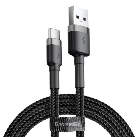 BASEUS KABEL USB DO USB-C CAFULE 3A 1M SZARO-CZARN BASEUS KABEL USB DO USB-C CAFULE 3A 1M SZARO-CZARN