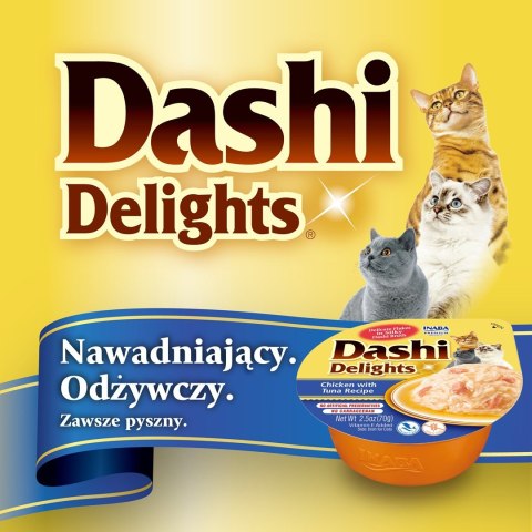 INABA Dashi Delights Kurczak Przegrzebki - Przysmak dla kotów - 70g INABA Dashi Delights Kurczak Przegrzebki - Przysmak dla kotów - 70g