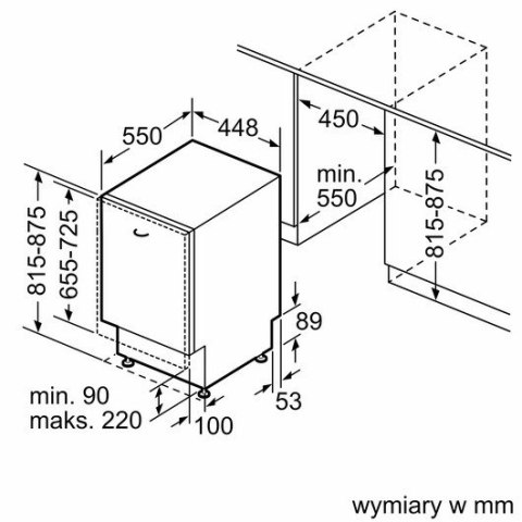 Zmywarka do zabudowy SIEMENS SR63HX74ME Zmywarka do zabudowy SIEMENS SR63HX74ME