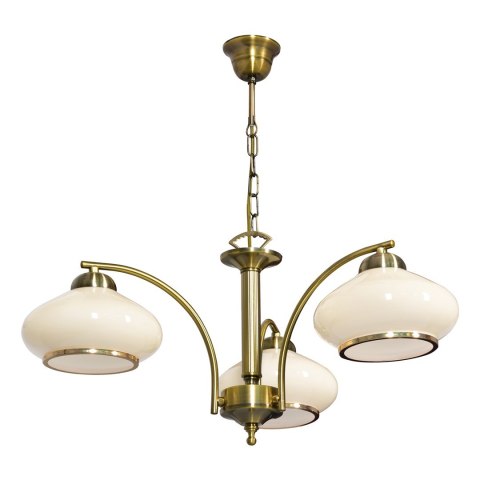 Żyrandol klasyczna lampa sufitowa wisząca Activejet RITA Patyna potrójna 3xE27 do salonu Żyrandol klasyczna lampa sufitowa wisząca Activejet RITA Patyna potrójna 3xE27 do salonu