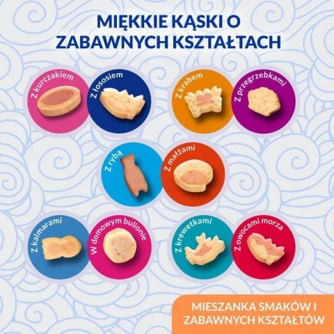 Przysmak JUICY BITES Krewetki i seafood kot 3x11,3g Przysmak JUICY BITES Krewetki i seafood kot 3x11,3g