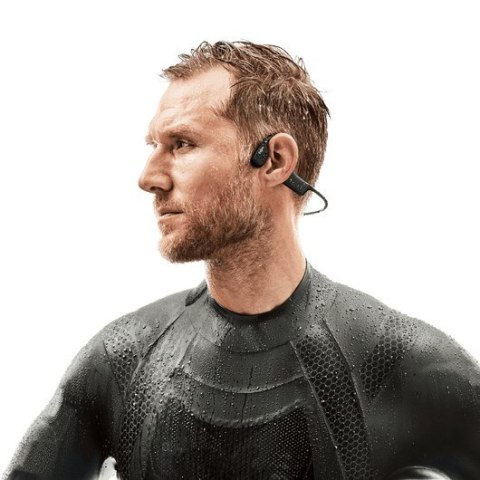 Słuchawki bezprzewodowe kostne Shokz OpenSwim czarne Słuchawki bezprzewodowe kostne Shokz OpenSwim czarne