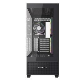 GEMBIRD OBUDOWA FORNAX X550 AQUARIUM MIDI-TOWER (2X USB 3.1, 1X USB TYPE-C) 3X FAN, CZARNA