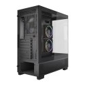 GEMBIRD OBUDOWA FORNAX X550 AQUARIUM MIDI-TOWER (2X USB 3.1, 1X USB TYPE-C) 3X FAN, CZARNA