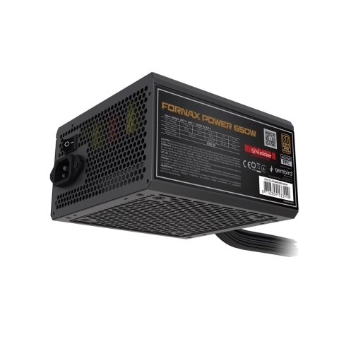 GEMBIRD ZASILACZ KOMPUTEROWY FORNAX POWER 650W 80+BRONZE ATX, 650W, AKTYWNE PFC, 12CM WENTYLATOR GEMBIRD ZASILACZ KOMPUTEROWY FORNAX POWER 650W 80+BRONZE ATX, 650W, AKTYWNE PFC, 12CM WENTYLATOR