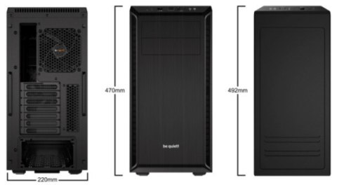 Obudowa BE QUIET! PURE BASE 600 BG021 (ATX, Mini ATX, Mini ITX; kolor czarny) Obudowa BE QUIET! PURE BASE 600 BG021 (ATX, Mini ATX, Mini ITX; kolor czarny)