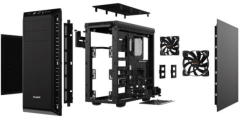 Obudowa BE QUIET! PURE BASE 600 BG021 (ATX, Mini ATX, Mini ITX; kolor czarny) Obudowa BE QUIET! PURE BASE 600 BG021 (ATX, Mini ATX, Mini ITX; kolor czarny)