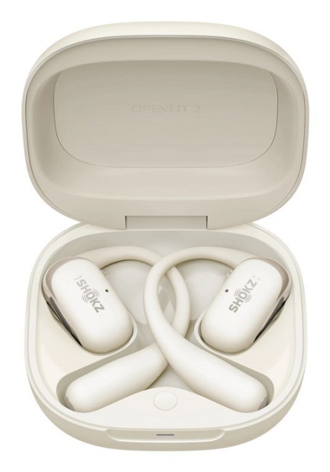Słuchawki bezprzewodowe Shokz OpenFit 2 Beige Słuchawki bezprzewodowe Shokz OpenFit 2 Beige