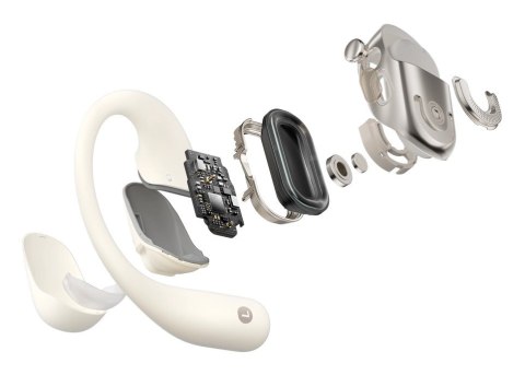Słuchawki bezprzewodowe Shokz OpenFit 2 Beige Słuchawki bezprzewodowe Shokz OpenFit 2 Beige
