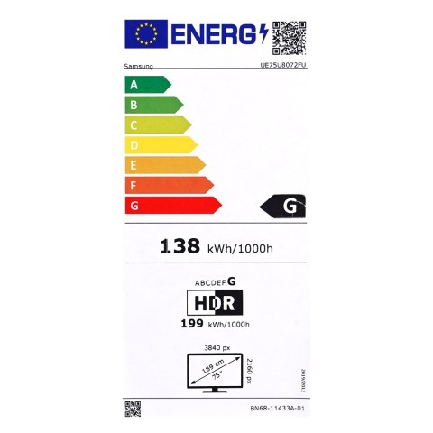Telewizor 75" Samsung UE75U8072F Telewizor 75" Samsung UE75U8072F