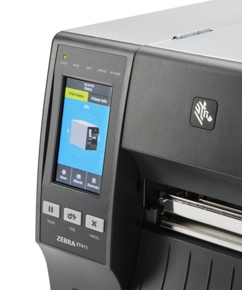 Zebra Półprzemysłowa drukarka etykiet ZT411/termiczna/termotransferowa/USB/RS232/Ethernet/203dpi ZT41142-T0E0000Z Zebra Półprzemysłowa drukarka etykiet ZT411/termiczna/termotransferowa/USB/RS232/Ethernet/203dpi ZT41142-T0E0000Z