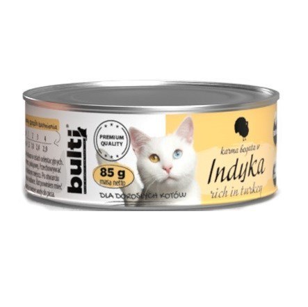 BULTI mielonka bogata w indyka dla kota 85g BULTI mielonka bogata w indyka dla kota 85g