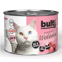 BULTI mielonka bogata w wołowinę dla kota 200g