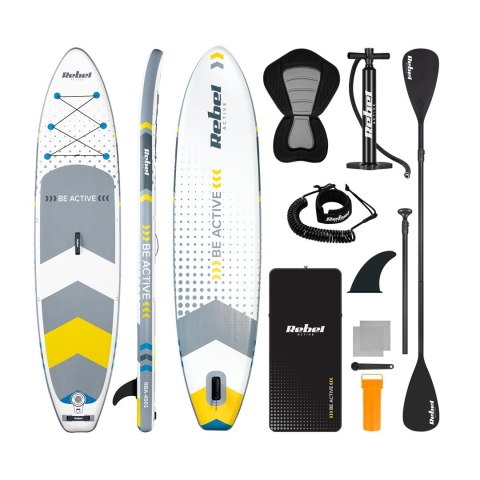 Deska SUP REBEL ACTIVE pompowana 350x81x15cm biała Deska SUP REBEL ACTIVE pompowana 350x81x15cm biała