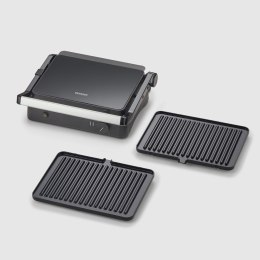 SEVERIN GRILL KONTAKTOWY, POWŁOKA CERAMICZNA, TEMP. MAKS. 230°C, WYJMOWANE PŁYTY GRILLOWE, KABEL 80 CM, MOC 800W KG 2398