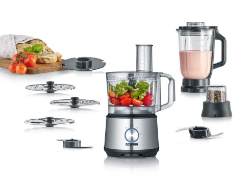 SEVERIN MULTI ROBOT KUCHENNY INOX, SZKLANY MIKSER KIELICHOWY 1,5 L, MŁYNEK 140 ML, POJEMNIK ROBOCZY 1,5 L, MOC 1200W KM3892 SEVERIN MULTI ROBOT KUCHENNY INOX, SZKLANY MIKSER KIELICHOWY 1,5 L, MŁYNEK 140 ML, POJEMNIK ROBOCZY 1,5 L, MOC 1200W KM3892