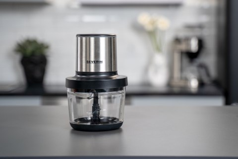 SEVERIN ROZDRABNIACZ INOX/SZKŁO, SZKLANY POJEMNIK O POJ. 1L, WOLNY OD BPA, DO MYCIA W ZMYWARCE, 2 POZIOMY MOCY, 400W KM3867 SEVERIN ROZDRABNIACZ INOX/SZKŁO, SZKLANY POJEMNIK O POJ. 1L, WOLNY OD BPA, DO MYCIA W ZMYWARCE, 2 POZIOMY MOCY, 400W KM3867